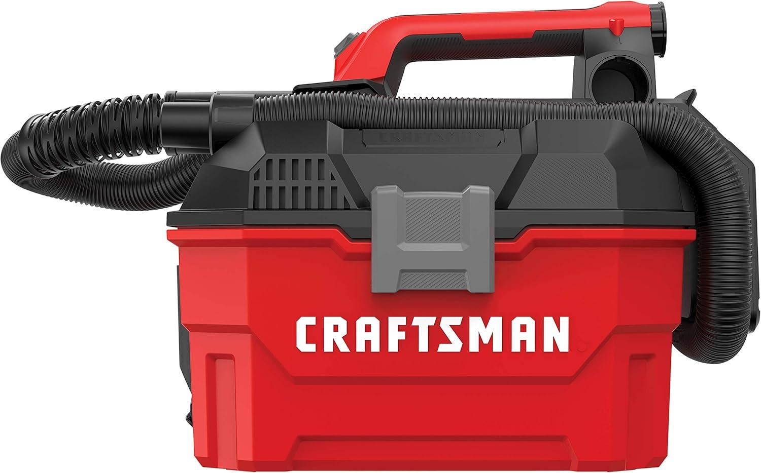 image:imageCRAFTSMAN V20 Cordless Vacuum Cleaner Shop Vac WetDry 2 Gallon 7ft Hose Bare Tool Only CMCV002BWetDry Vac Tool Only