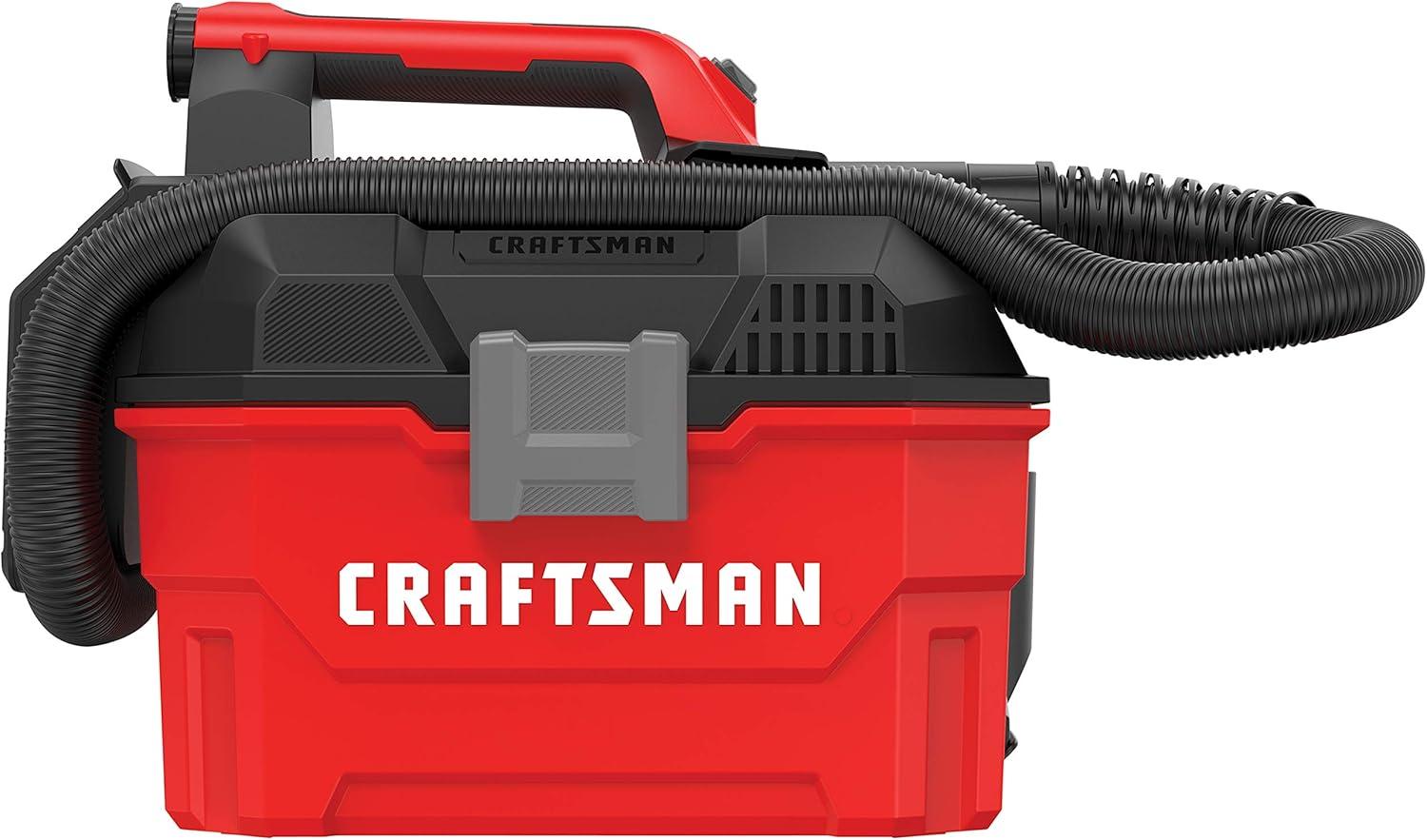 image:imageCRAFTSMAN V20 Cordless Vacuum Cleaner Shop Vac WetDry 2 Gallon 7ft Hose Bare Tool Only CMCV002BWetDry Vac Tool Only