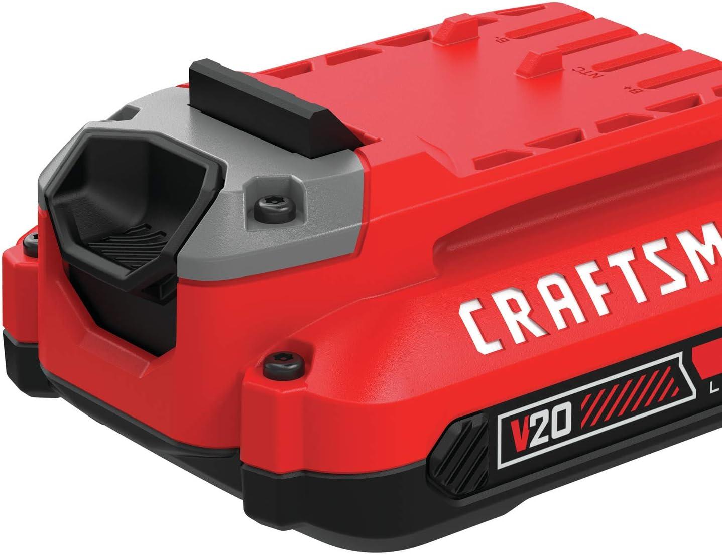 image:imageCRAFTSMAN V20 Lithium Ion Battery 20Amp Hour 2 Pack CMCB2022Starter Kit 2 20AH Batts Charger