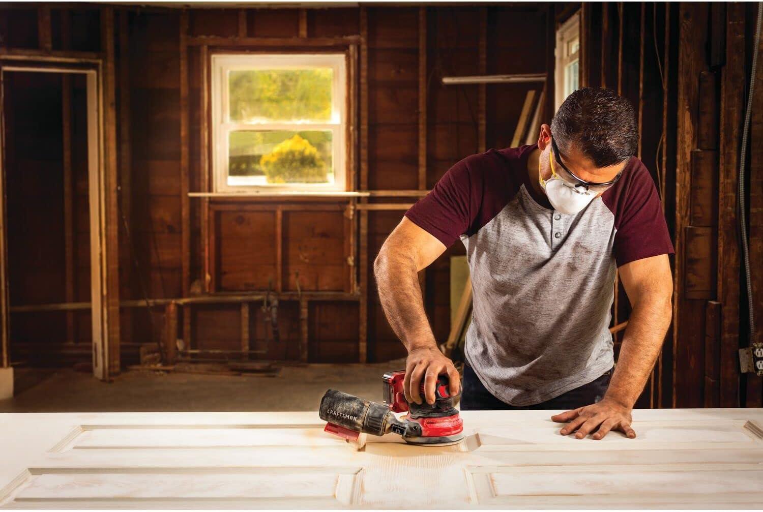 image:imageCRAFTSMAN V20 Orbital Sander Cordless 12000 OPM Bare Tool Only CMCW220BRandom Orbit Sander Tool Only