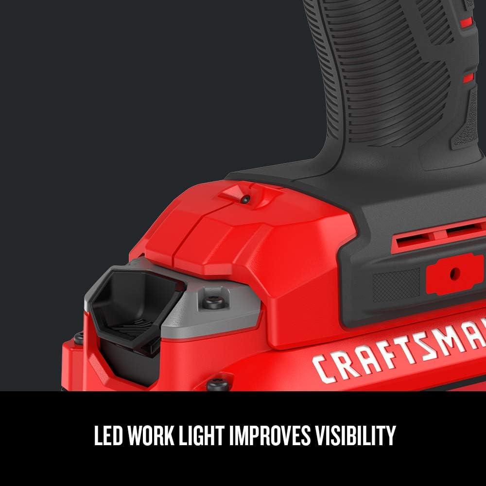 image:imageCRAFTSMAN V20 RP 12 inch Cordless Impact Wrench Kit Brushless 4Ah Battery and Charger Included CMCF900M1Impact Wrench Kit