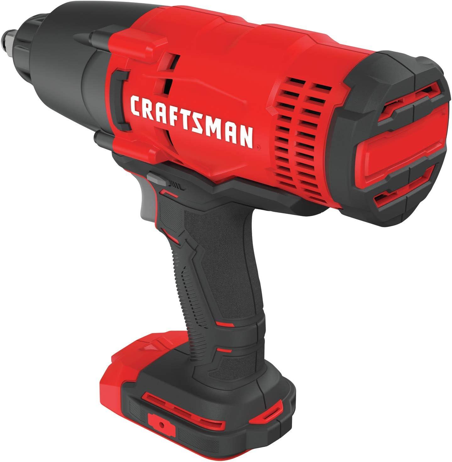 image:imageCRAFTSMAN V20 RP 12 inch Cordless Impact Wrench Kit Brushless 4Ah Battery and Charger Included CMCF900M1Impact Wrench Only