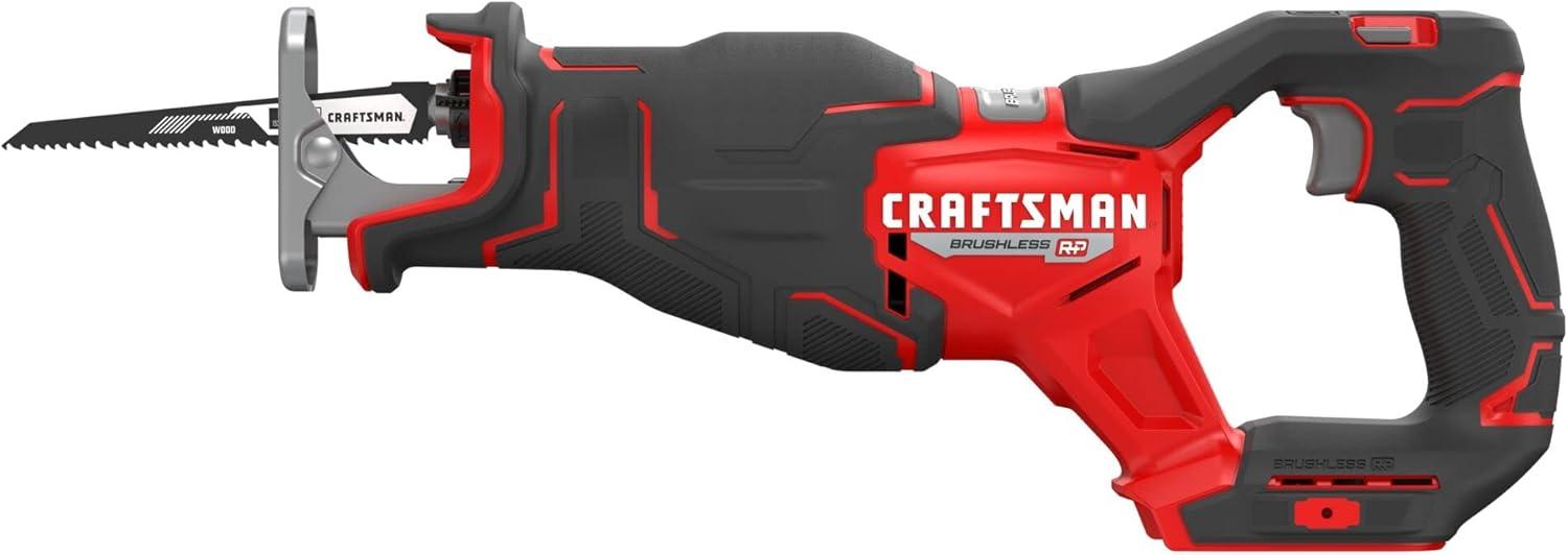 image:imageCRAFTSMAN V20 RP Cordless Reciprocating Saw 3200 RPM 8 inch Bare Tool Only CMCS351B