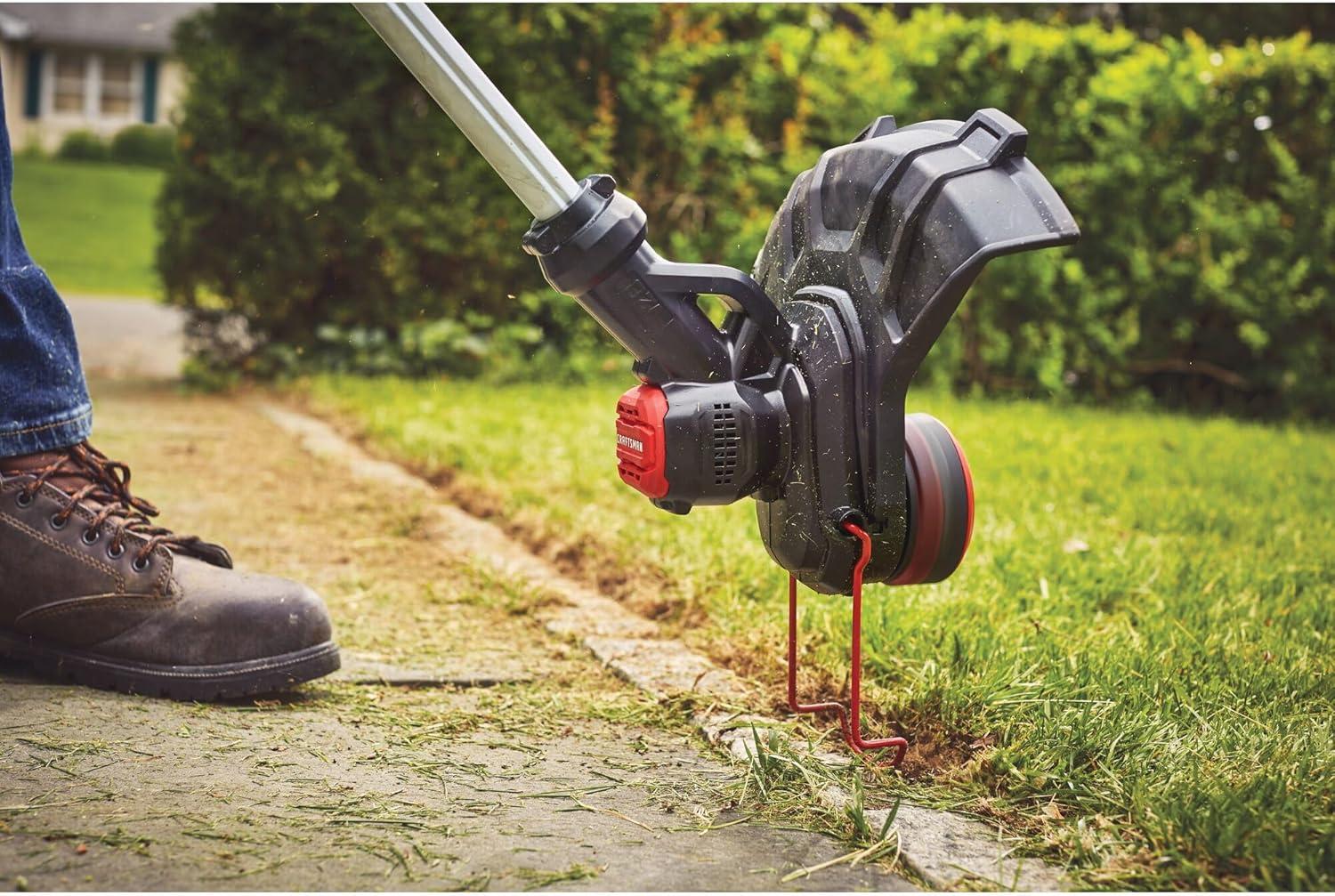 image:imageCRAFTSMAN V20 String Trimmer and Lawn Edger Kit with 4Ah Battery and Charger 13 in Cordless Weed Wacker with Up to 63 Minutes Runtime Lightweight CMCST901M120V Trimmer Kit