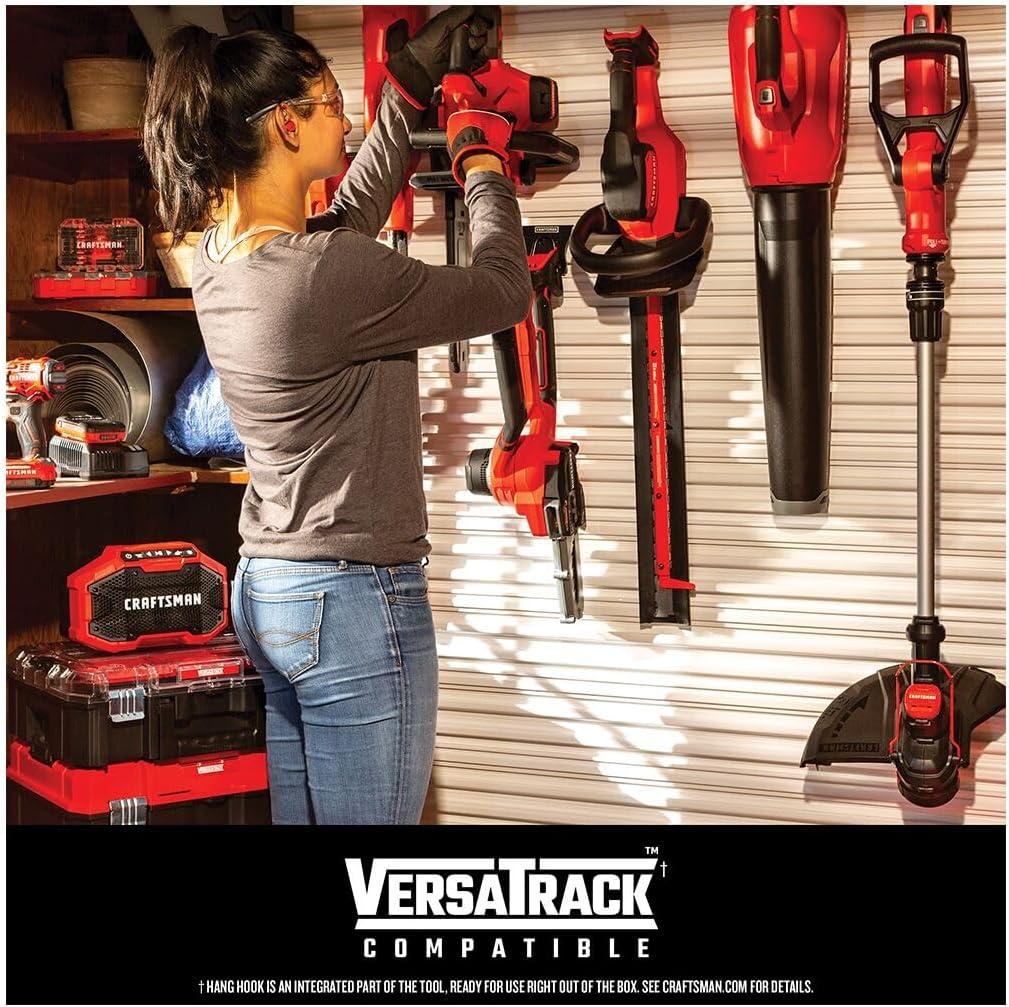 image:imageCRAFTSMAN V20 String Trimmer and Lawn Edger Kit with 4Ah Battery and Charger 13 in Cordless Weed Wacker with Up to 63 Minutes Runtime Lightweight CMCST901M120V Trimmer Blower Kit