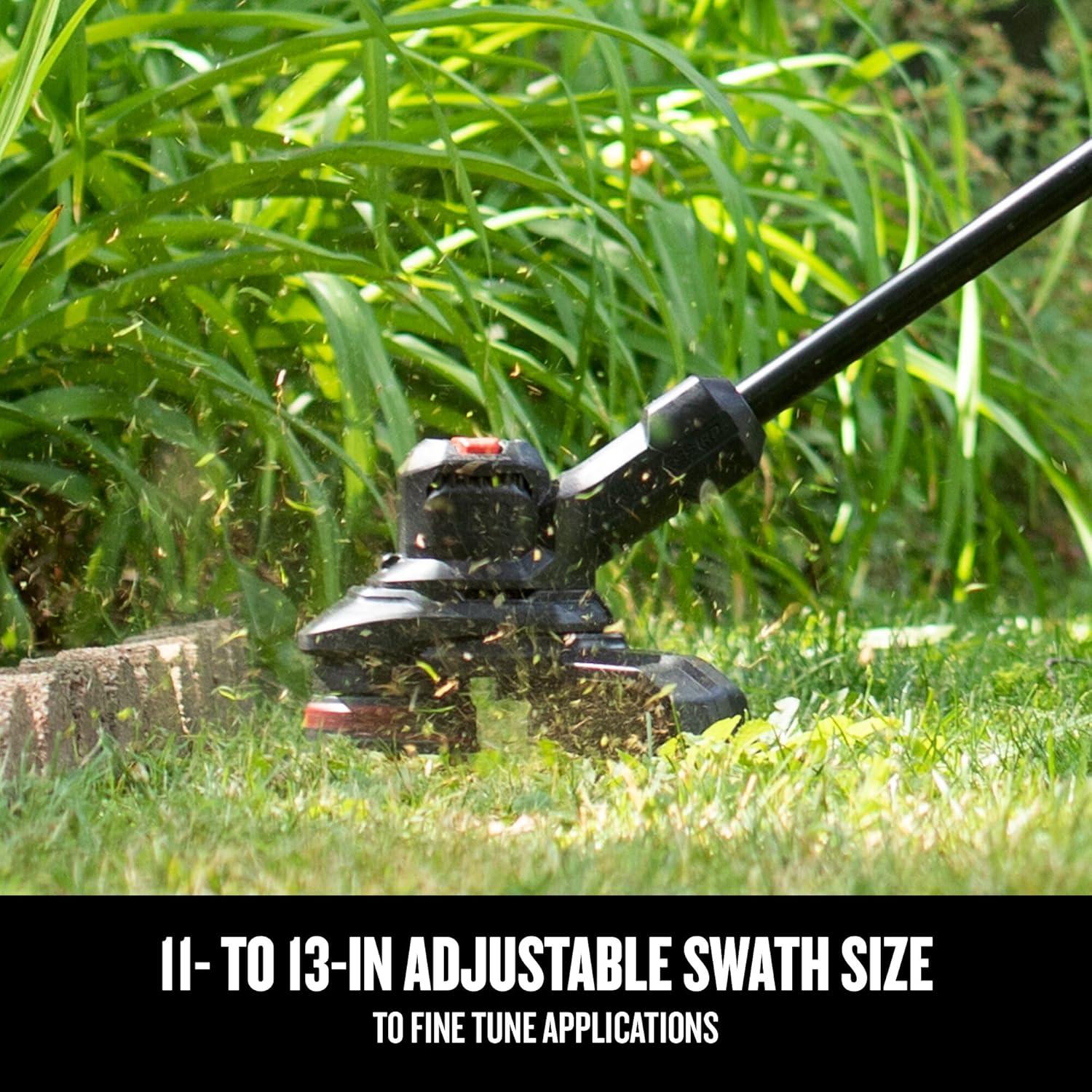 image:imageCRAFTSMAN V20 String Trimmer and Lawn Edger Kit with 4Ah Battery and Charger 13 in Cordless Weed Wacker with Up to 63 Minutes Runtime Lightweight CMCST901M120V Brushless Trimmer Kit