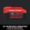 CRAFTSMAN 20V Battery and Charger Set, 2Ah and 4Ah Lithium Ion Batteries and Charger Kit (CMCB204-CKVA)