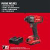 CRAFTSMAN 20V MAX Impact Driver Kit, 1/4 Inch, 2,800 RPM, LED Work light, Battery and Charger Included (CMCF800C1)(1-Battery Kit)