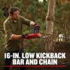 CRAFTSMAN Electric Chainsaw, 16 Inch, 12 Amp Corded Chain Saw Electric, Ergonomic, Powerful Motor (CMECS600)