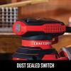 CRAFTSMAN Orbital Sander, 5 inch, 12,000 OPM, 3 Amp, Corded (CMEW231)