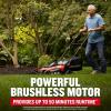 CRAFTSMAN Push Mower 15 in, 2 x 4 Ah V20 Batteries and 2 Chargers Included, Up to 45 Min of Runtime, Lightweight, Easy to Maneuver Electric Lawn Mower Cordless with Grass Bag (CMCMWP120M2)(20″ Deck with 2X 5Ah Batteries)