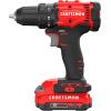 CRAFTSMAN V20 1/2 in Cordless Drill Set With 2.0 Ah Battery, Charger and Double Ended Bit, LED Light, Long Runtime, Ergonomic Power Drill Driver (CMCD702D1)