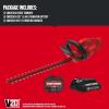CRAFTSMAN V20 22 in. Hedge Trimmer Cordless with 2Ah Battery and Charger, Lightweight Brushless RP Bush Trimmer with Hedge Sweep Attachment, Longer Runtime, Up to 2X More Power (CMCHT830D1)(20V Trimmer Kit)