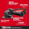 CRAFTSMAN V20 Cordless Angle Grinder Tool Kit, 4-1/2 inch, Battery and Charger Included (CMCG400M1)(Brushless Grinder (Tool Only))