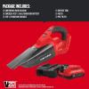 CRAFTSMAN V20 Cordless Hand Vacuum, 45 CFM, 2 Stage Filtration System with Filter, Bare Tool Only (CMCVH001B)(V20 Hand Vacuum)