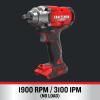 CRAFTSMAN V20 Cordless Impact Wrench, 1/2 inch, Bare Tool Only (CMCF921B)