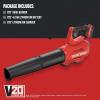 CRAFTSMAN V20 Cordless Leaf Blower, Battery & Charger Included (CMCBL720M1)(w/4Ah Battery)
