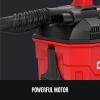 CRAFTSMAN V20 Cordless Vacuum Cleaner, Shop Vac Wet/Dry, 2 Gallon, 7ft Hose, Bare Tool Only (CMCV002B)(Wet/Dry Vac (Tool Only))