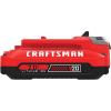 CRAFTSMAN V20 Lithium Ion Battery, 2.0-Amp Hour, 2 Pack (CMCB202-2)((1) 2.0AH Battery)