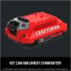 CRAFTSMAN V20 Lithium Ion Battery, 2.0-Amp Hour, 2 Pack (CMCB202-2)(Starter Kit: (2) 2.0AH Batts & Charger)