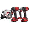 CRAFTSMAN V20 MAX Power Tool Combo Kit, 4-Tool Cordless Power Tool Set (CMCK401D2AM)(4 Tool Combo Kit)