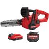 CRAFTSMAN Mini Chainsaw, 10 inch Mini Chainsaw Cordless, Electric Chain Saw, V20 Battery and Charger Included, Handheld Tree Trimmer Wood Cutter (CMCCS610D1)(2Ah Chainsaw Kit)