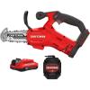 CRAFTSMAN V20 Mini Cordless Chainsaw, Pruning Saw, 6″ Chain, Small Handheld Chainsaw, 2Ah Battery and Charger Included, Tree Trimming and Pruning, Compact and Lightweight (CMCCS320D1)(Pruning Saw)