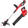 CRAFTSMAN V20 String Trimmer and Lawn Edger Kit with 4Ah Battery and Charger, 13 in. Cordless Weed Wacker with Up to 63 Minutes Runtime, Lightweight (CMCST901M1)(20V Extended Runtime Trimmer + Blower Kit)