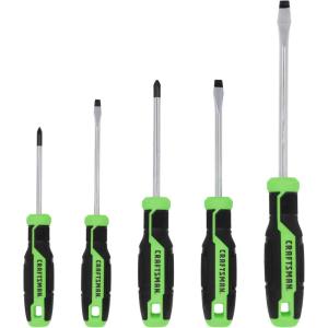 CRAFTSMAN Screwdriver Set 5 PC High Visibility Handles, Magnetic Tips (CMHT65135)