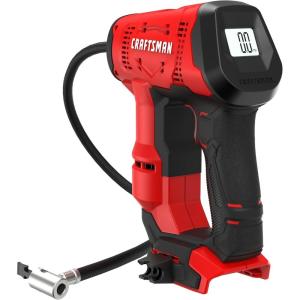 CRAFTSMAN V20 Air Compressor Portable, Cordless Tire Inflator, Up To 150 PSI Tire Pump, with Digital Pressure Gauge, Tool Only (CMCE521B)