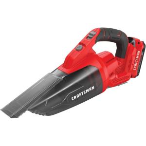 CRAFTSMAN V20 Cordless Hand Vacuum, 45 CFM, 2 Stage Filtration System with Filter, Bare Tool Only (CMCVH001B)(V20 Hand Vacuum)