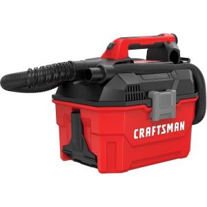 CRAFTSMAN V20 Cordless Vacuum Cleaner, Shop Vac Wet/Dry, 2 Gallon, 7ft Hose, Bare Tool Only (CMCV002B)(Wet/Dry Vac (Tool Only))