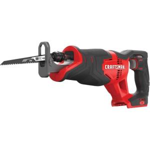 ​​CRAFTSMAN V20 Reciprocating Saw, Cordless, 3,000 RPM, Variable Speed Trigger, Quick Easy Blade Change, Bare Tool Only (CMCS300B)(Recip Saw Only)