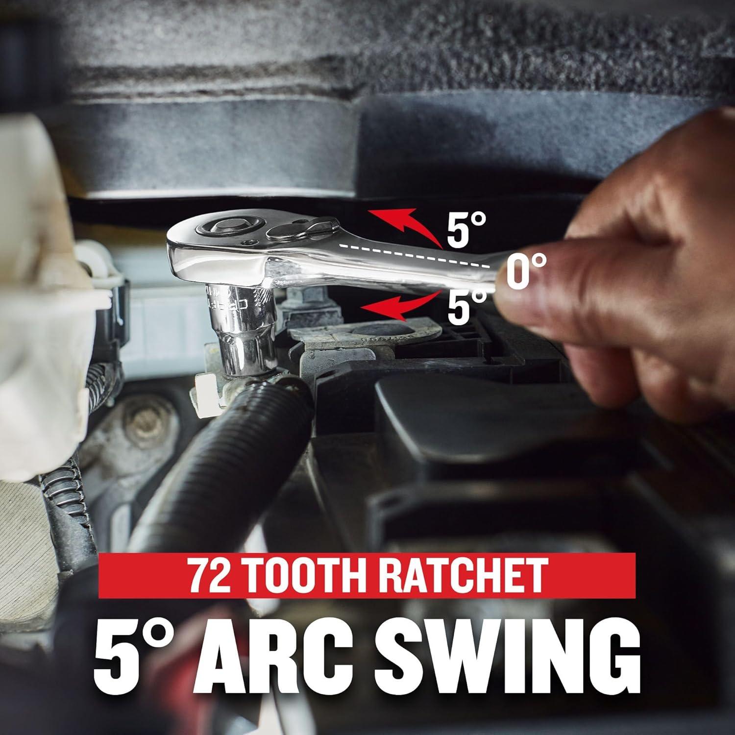 image:imageCRAFTSMAN 230 Pcs Mechanics Tool Set Socket Wrench Set Car Tool Kit with VERSASTACK Toolbox SAE and Metric14 in 38 in and 12 Drive Short and Long Arm Hex Keys CMMT45306New 262 Piece Set