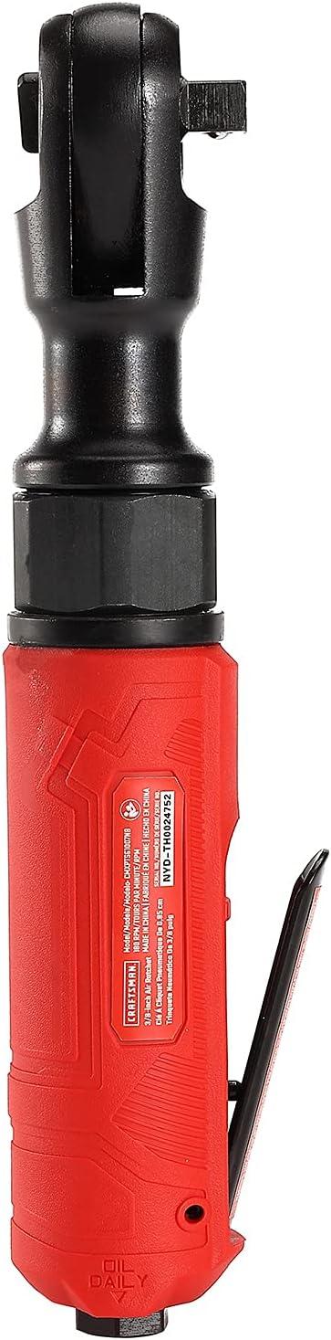 image:imageCRAFTSMAN 38in Air Ratchet Wrench Maximum Torque 50 ftlbs Insulated Handle Easy Access Switch 44 SCFM at 90 PSI