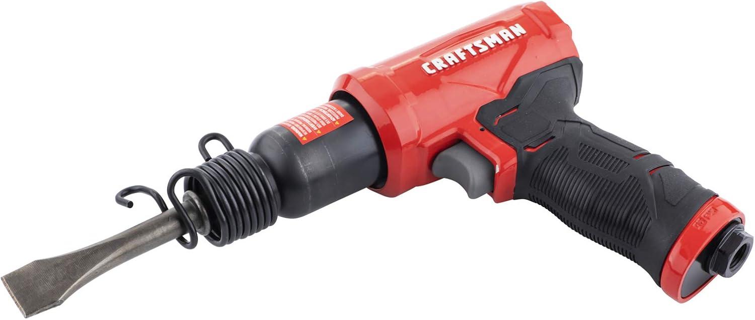 image:imageCRAFTSMAN Air Hammer Medium Stroke 2800 BPM AntiSlip Handle 44 SCFM at 90 PSI FlatBlade Chisel IncludedPack of 1