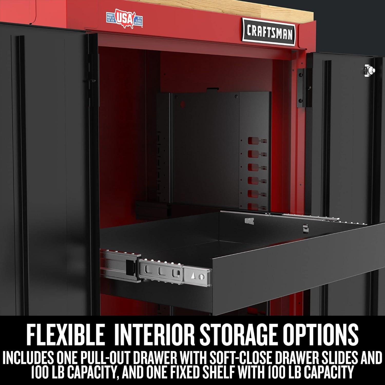 image:imageCRAFTSMAN Garage Storage Cabinet Metal Base 2Door CMST22603RB