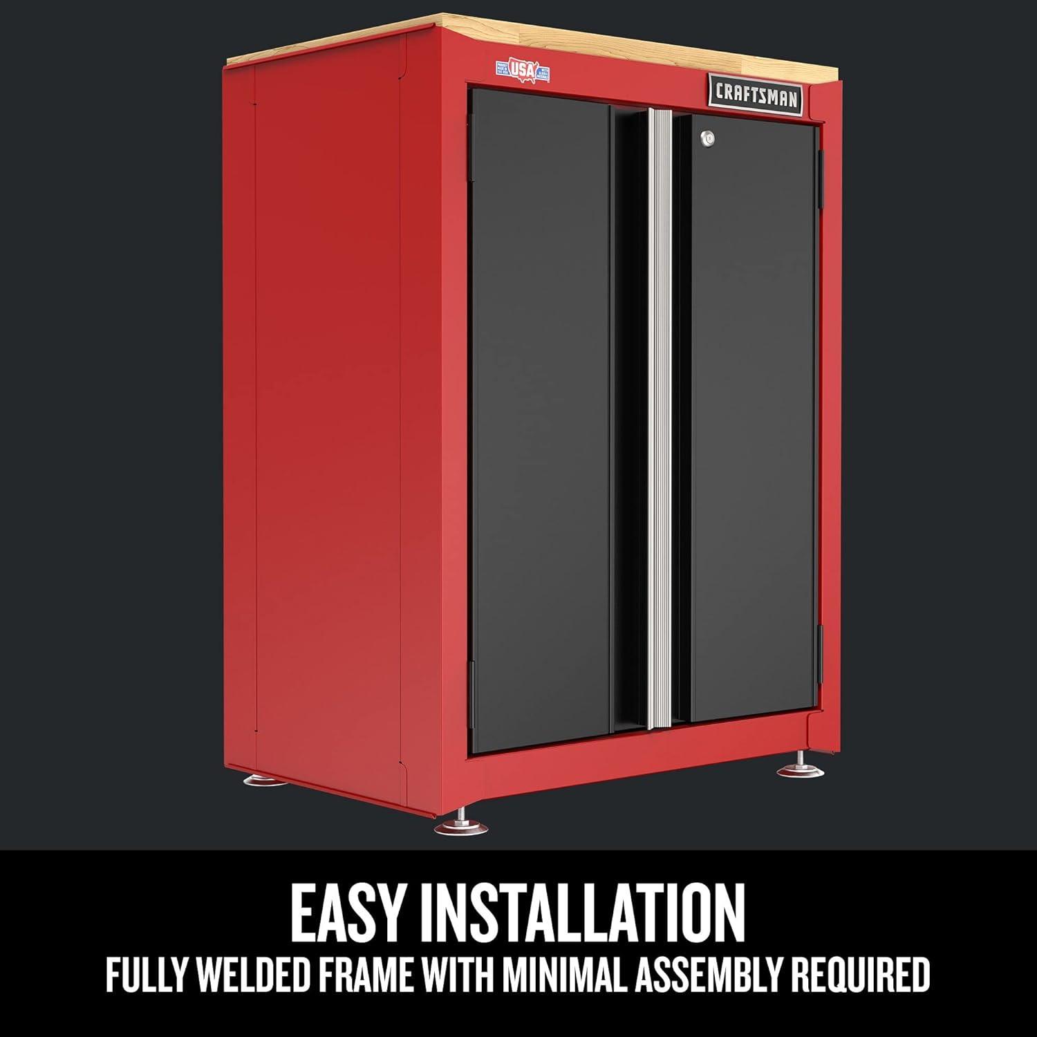 image:imageCRAFTSMAN Garage Storage Cabinet Metal Base 2Door CMST22603RB