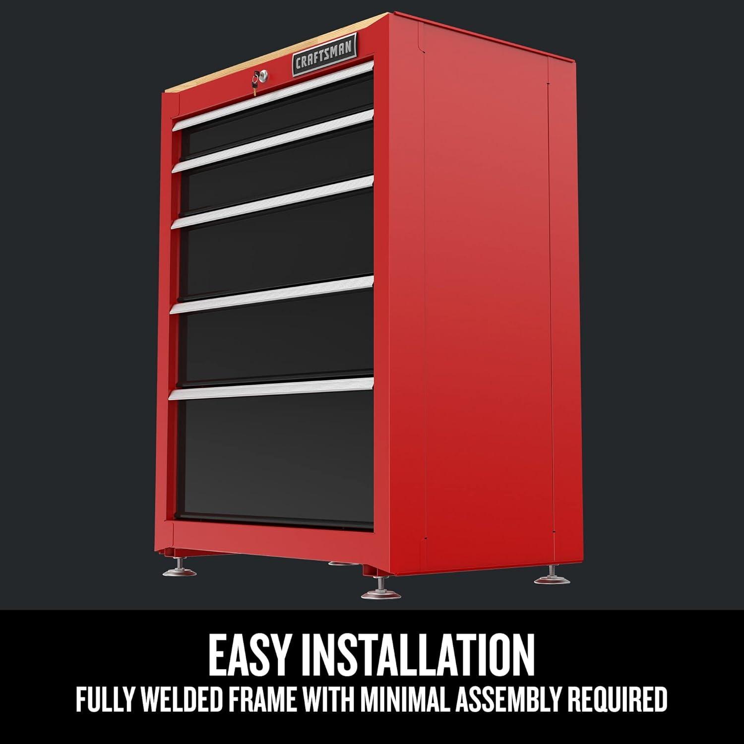 image:imageCRAFTSMAN Garage Storage Cabinet Metal Freestanding 5Drawers CMST22602RB