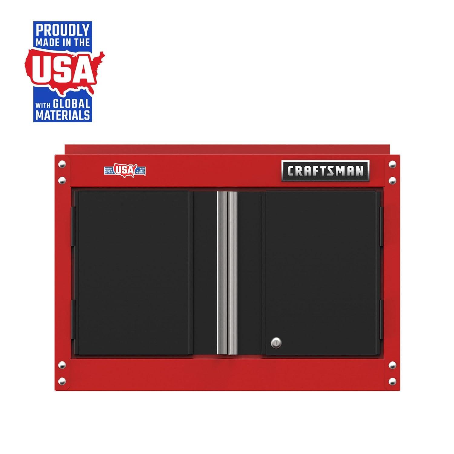 image:imageCRAFTSMAN Garage Storage Cabinet Metal Wall Mounted 2Door CMST21802RB