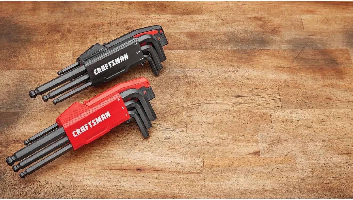 image:imageCRAFTSMAN Hex Key Allen Wrench Set with BallEnd SAEMM 20 Piece CMHT2602020 Piece MMSAE