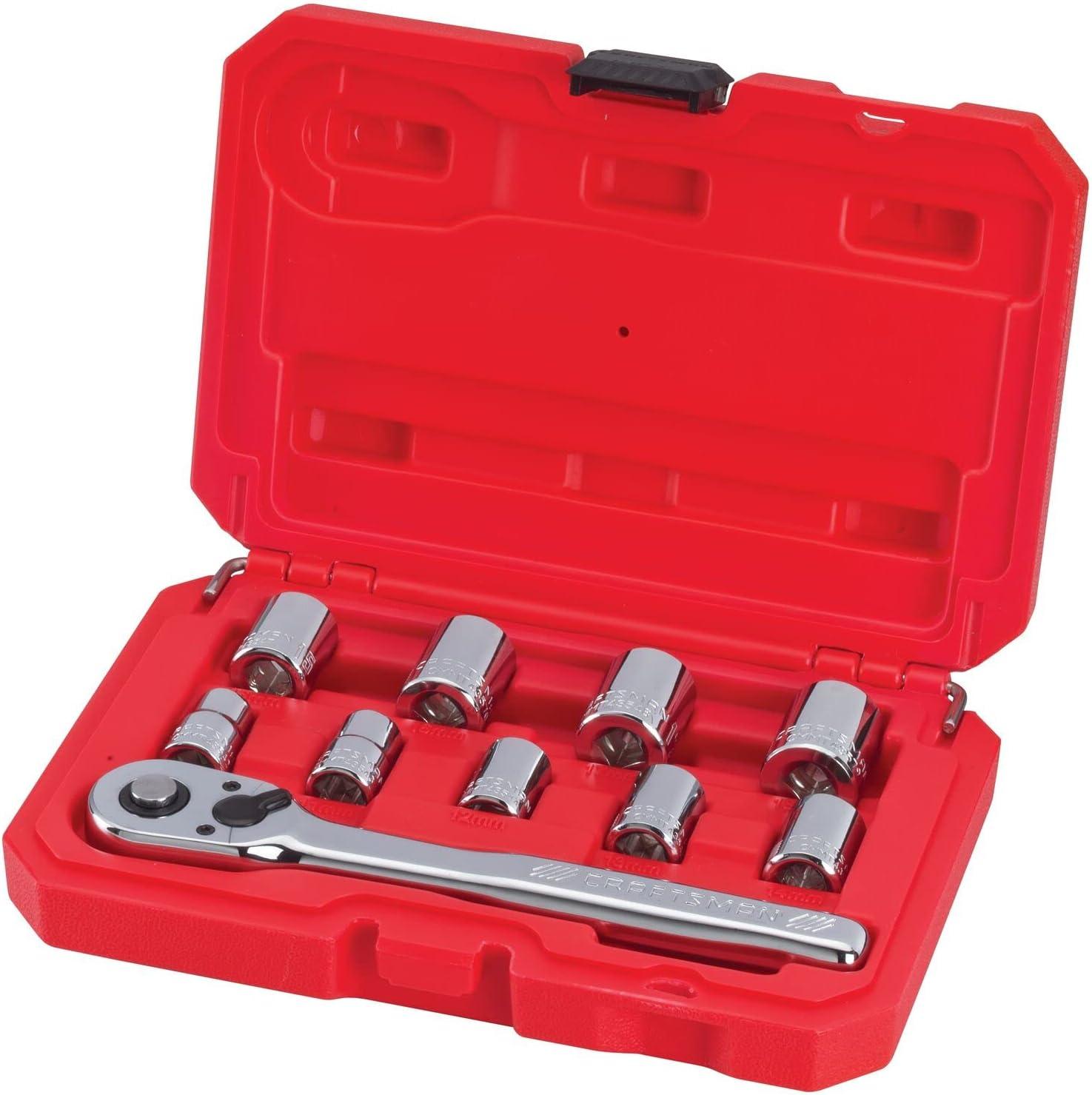 image:imageCRAFTSMAN Mechanics Tool Set Metric 38 Inch Drive 10 Piece CMMT34564Pack of 1