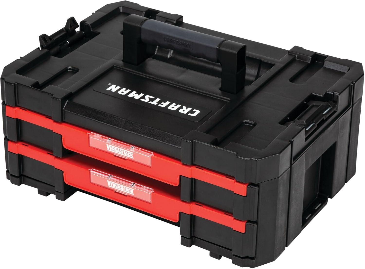 image:imageCRAFTSMAN Plastic Tool Box With Drawers Organizer and Storage CMST17804Pack of 4