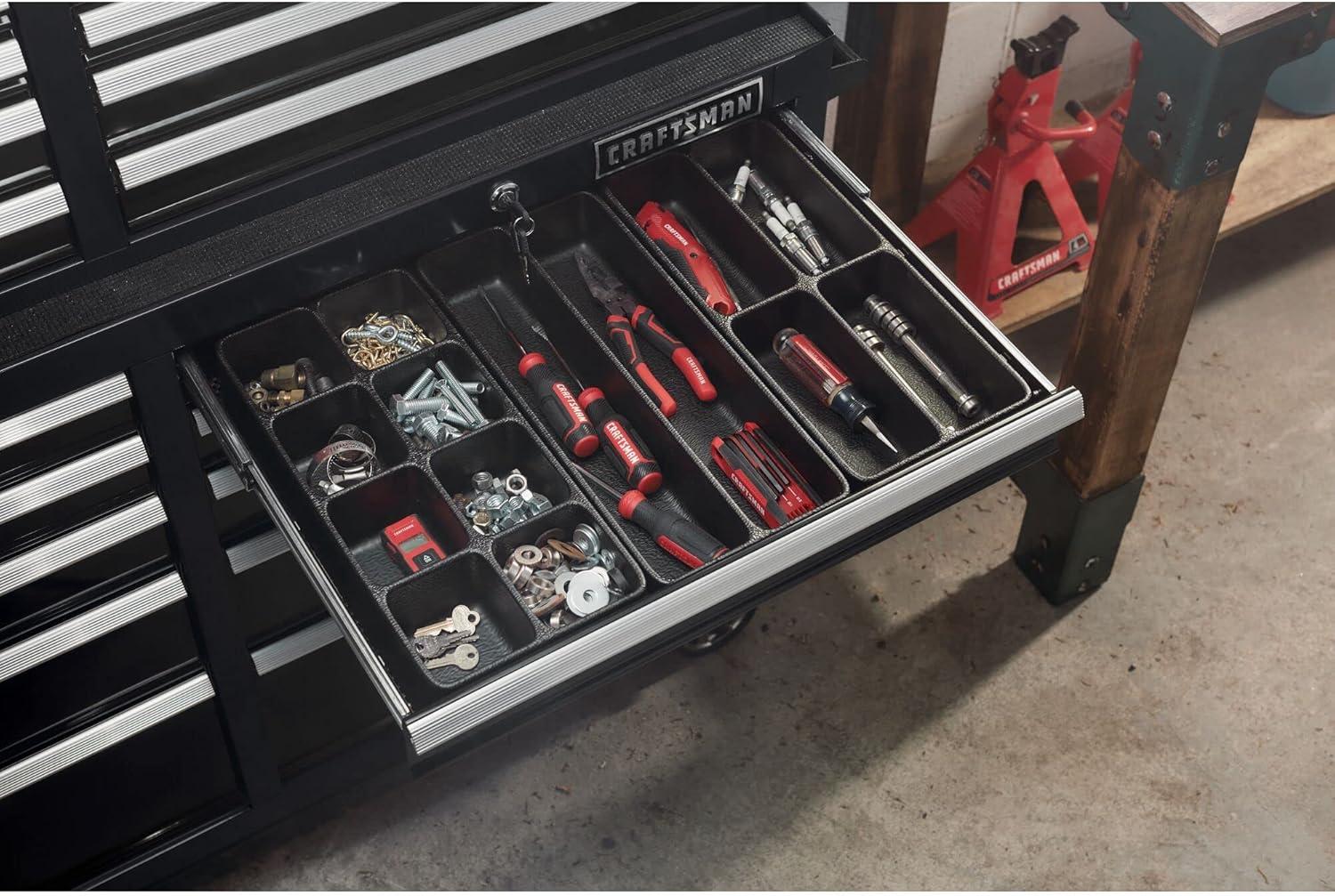 image:imageCRAFTSMAN Rolling Tool Chest 26inch 5Drawer Workshop Tool Storage with Wheels CMST32752RBNew Black