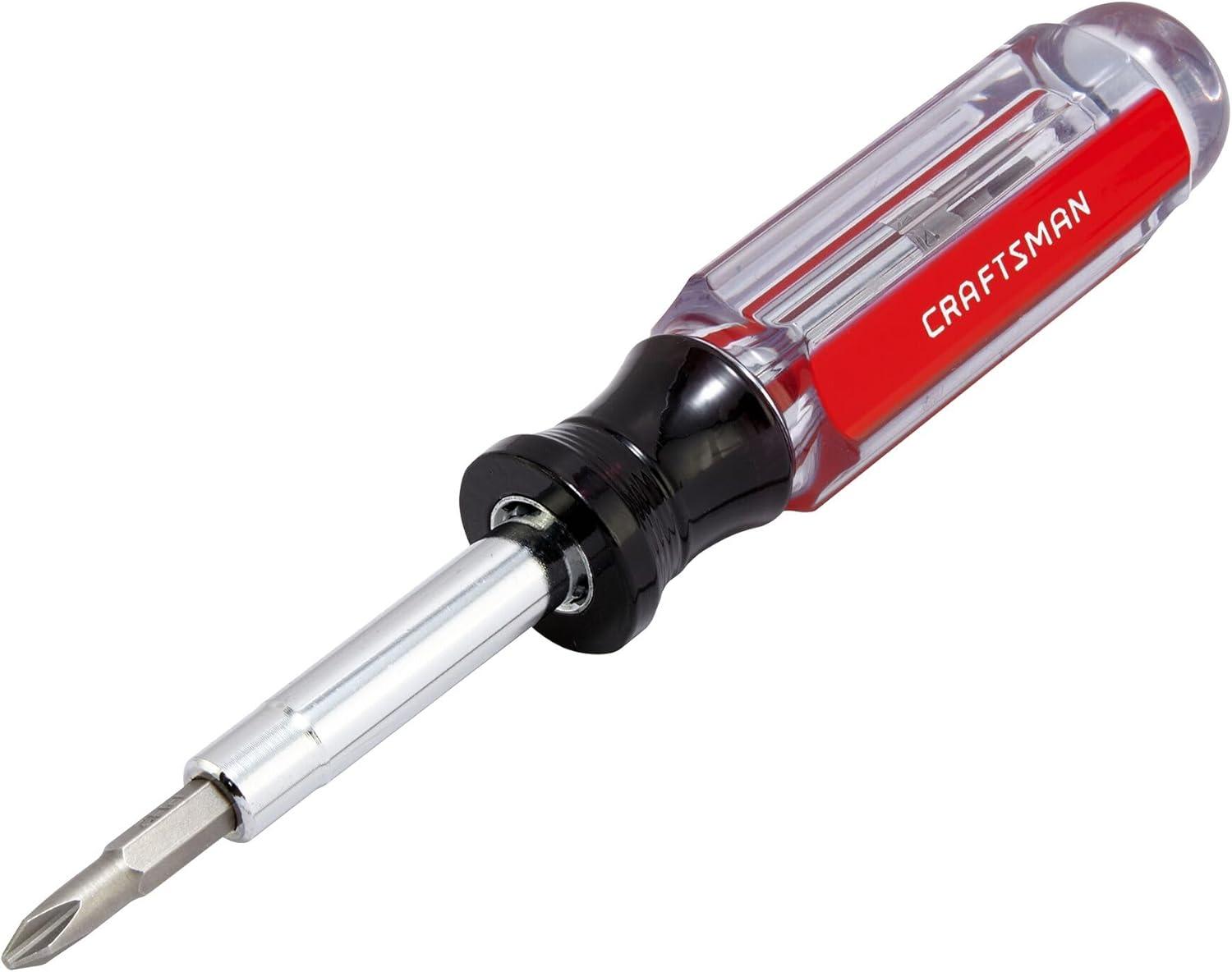 image:imageCRAFTSMAN Screwdriver MultiBit Set 6 in 1 Acetate Handle CMHT66052Pack of 1