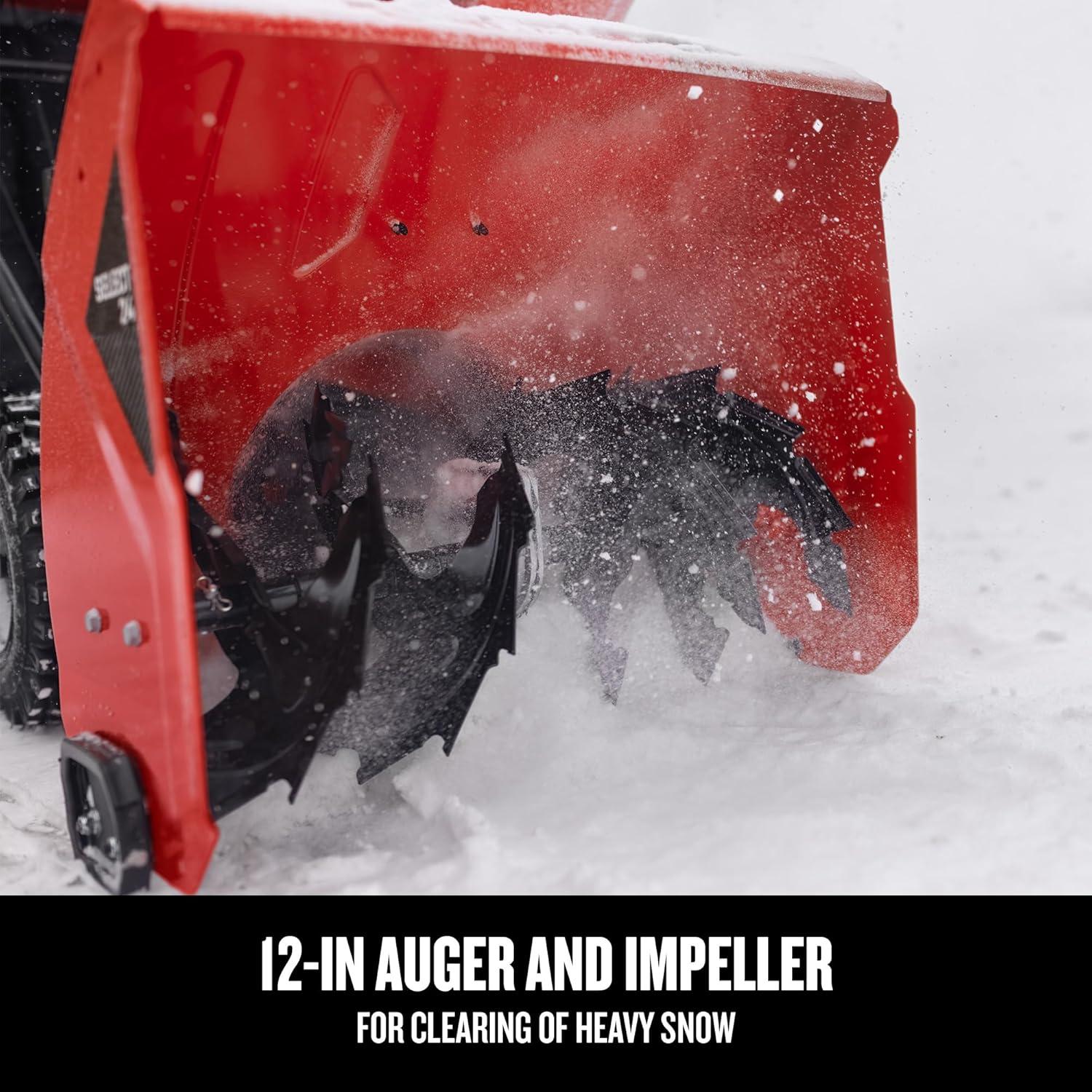 image:imageCRAFTSMAN Select 24 Snow Blower Gas TwoStage Snowblower Start Push Button 208cc Powerful Engine Self Propelled GasPowered Snow Blowers 24in Clearing Width 31AS6K1EB93