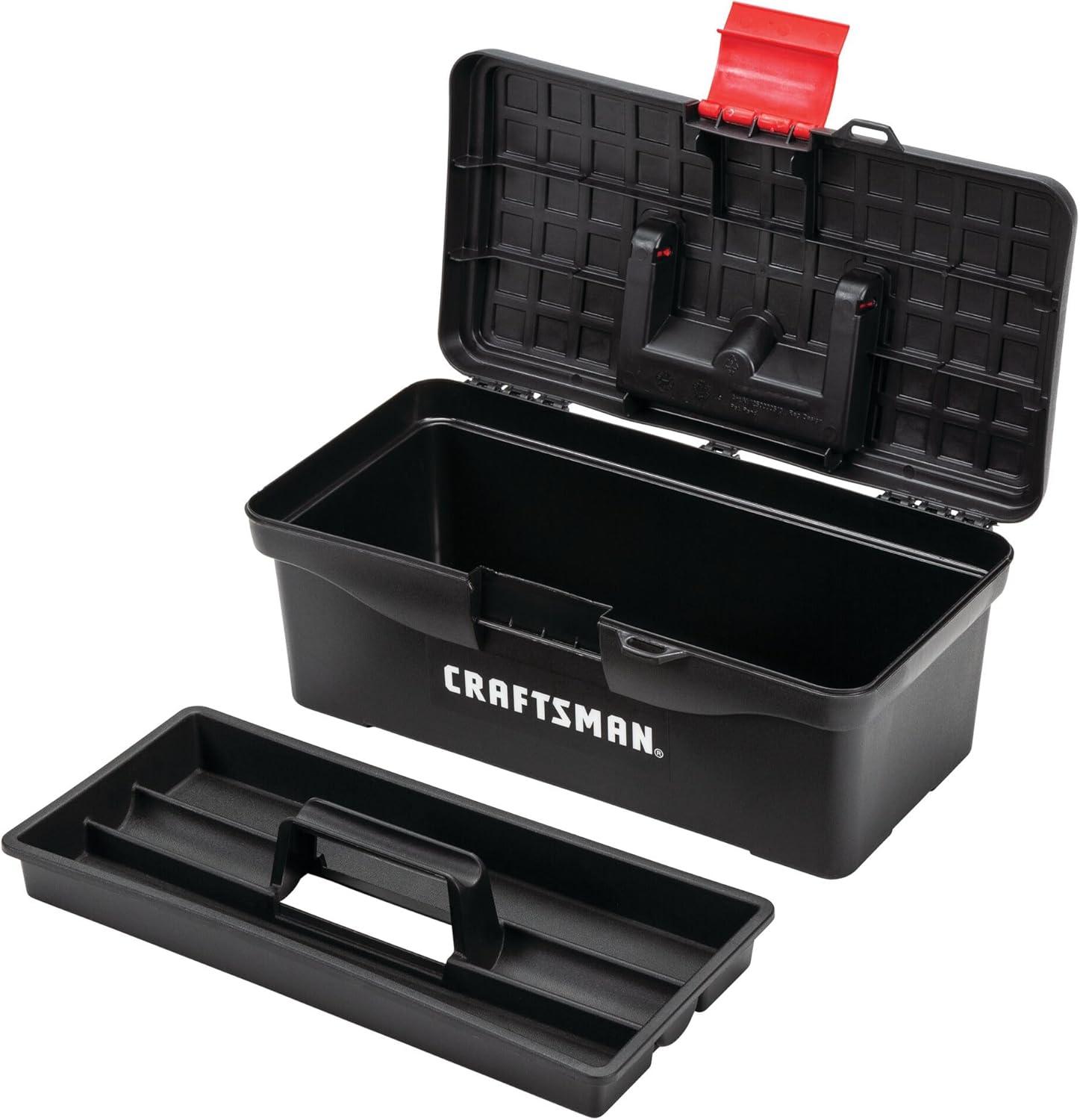 image:imageCRAFTSMAN Tool Box Lockable 13 in RedBlack CMST130041