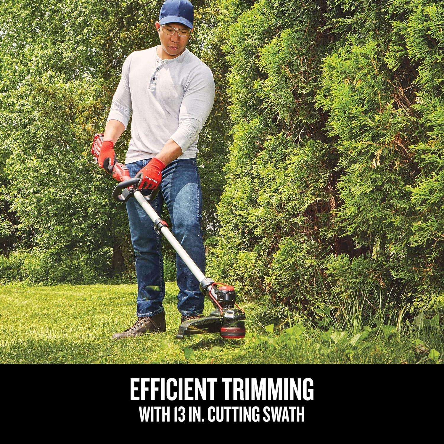 image:imageCRAFTSMAN V20 String Trimmer and Edger with Spool Battery and Charger Included CMCST910M1String Trimmer Edger