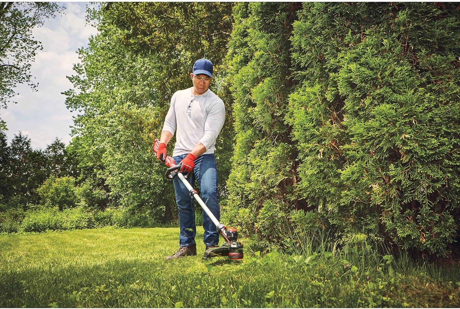 image:imageCRAFTSMAN V20 String Trimmer and Edger with Spool Battery and Charger Included CMCST910M1Tool Only