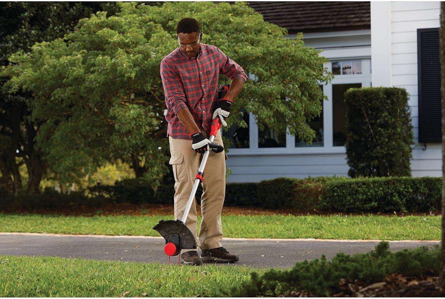 image:imageCRAFTSMAN V20 String Trimmer and Edger with Spool Battery and Charger Included CMCST910M1Tool Only